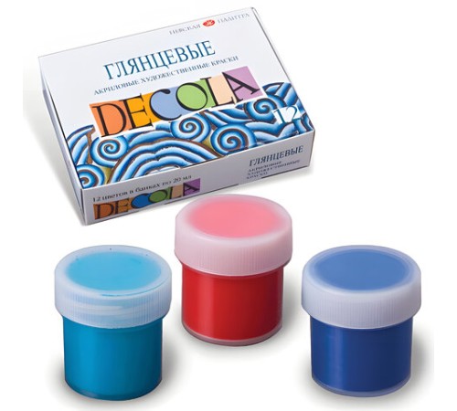 Краски акриловые художественные глянцевые 