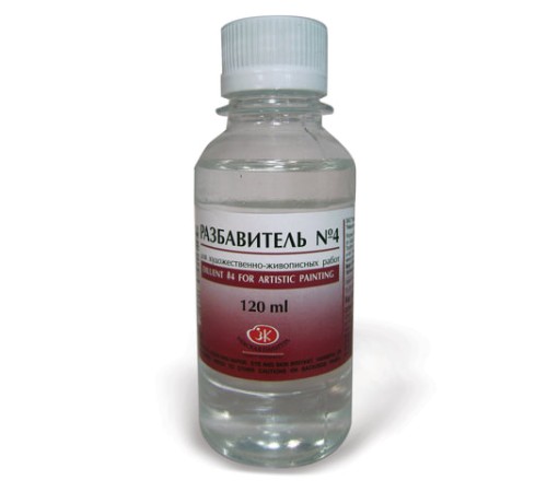 Разбавитель для красок универсальный №4 «Пинен», для масл., пентамасл., алкид. красок, лаков, 120 мл, Невская Палитра, 2433902