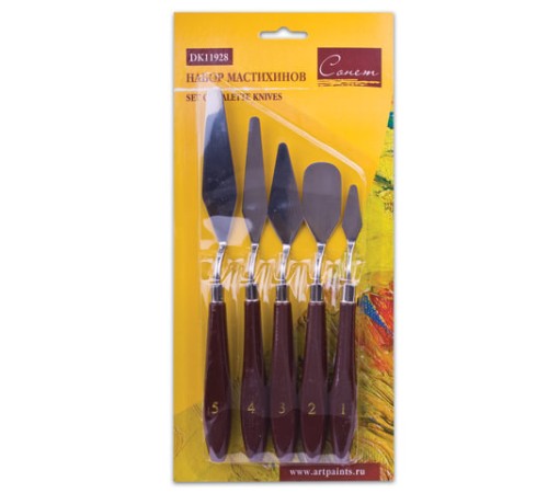 Мастихины «Сонет», набор 5 штук, в блистере, Невская Палитра, DK11928