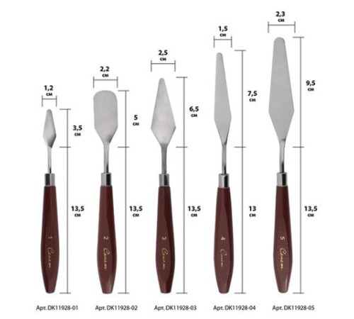 Мастихины «Сонет», набор 5 штук, в блистере, Невская Палитра, DK11928
