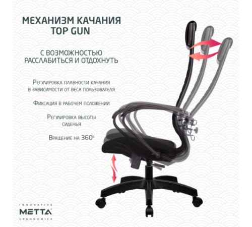 Кресло офисное МЕТТА "К-27" пластик, ткань, сиденье и спинка мягкие, черное Кресло офисное МЕТТА "К-27" пластик, ткань, сиденье и спинка мягкие, черное
