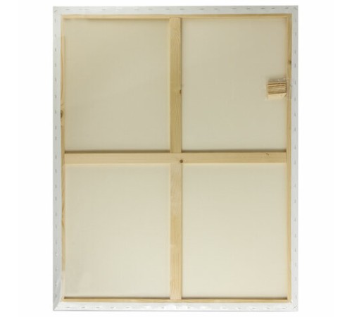 Холст на подрамнике BRAUBERG ART CLASSIC, 80х100см, грунт., 45%хлоп., 55%лен, среднее зерно, 190638