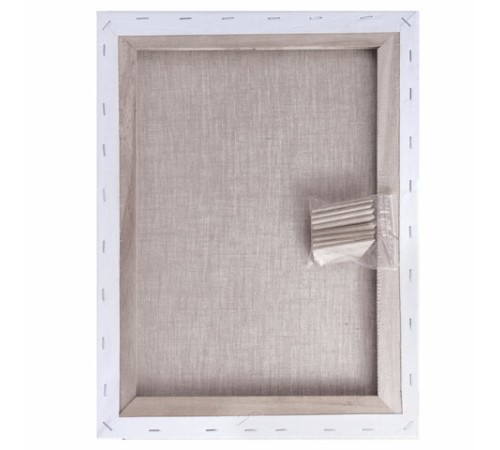 Холст на подрамнике BRAUBERG ART PREMIERE, 30х40см, грунтованный, 100% лен, среднее зерно, 190639