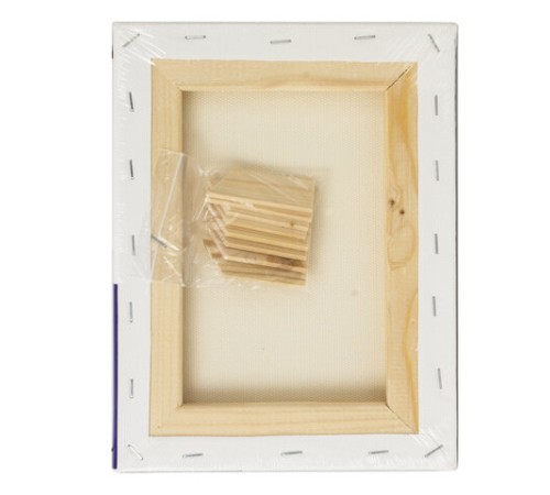 Холст на подрамнике BRAUBERG ART CLASSIC, 18х24 см, 440 г/м2, грунт, 100% хлопок, крупное зерно, 190643