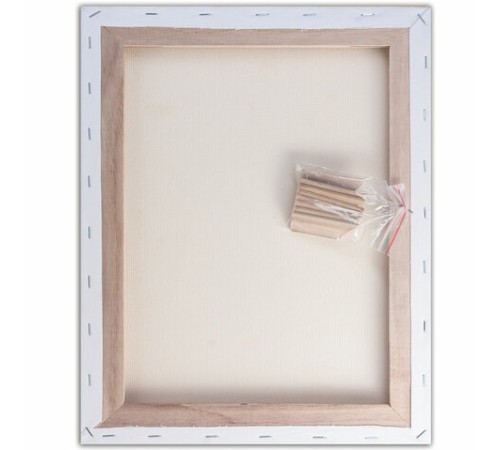 Холст на подрамнике BRAUBERG ART CLASSIC, 40х50 см, 440 г/м2, грунт, 100% хлопок, крупное зерно, 190646