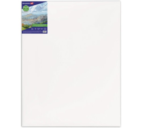 Холст на подрамнике BRAUBERG ART CLASSIC, 80х100см, 440 г/м2, грунт, 100% хлопок, крупное зерно, 190647