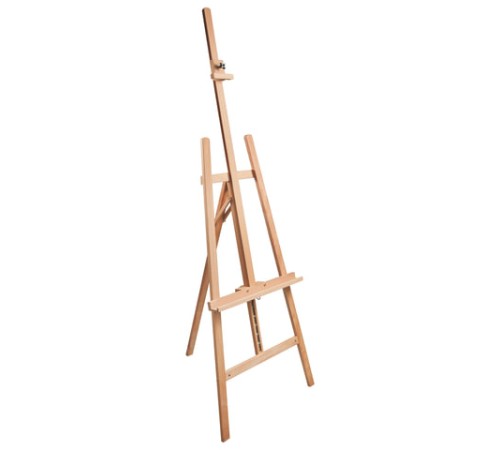 Мольберт напольный BRAUBERG ART CLASSIC, бук, угол 60°, 63х174(231)х68см, высота холста 126см,190652