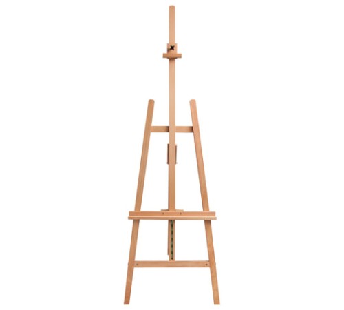 Мольберт напольный BRAUBERG ART CLASSIC, бук, угол 60°, 63х174(231)х68см, высота холста 126см,190652