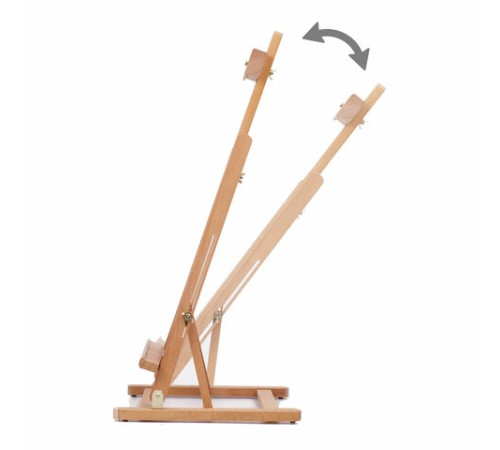 Мольберт настольный BRAUBERG ART CLASSIC, бук, 28х96х32см, высота холста 53см, 190656