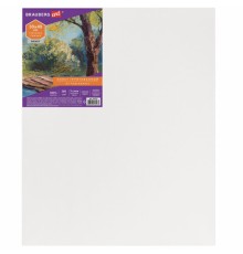 Холст на подрамнике BRAUBERG ART DEBUT, 30х40см, грунтованный, 100% хлопок, мелкое зерно, 191023