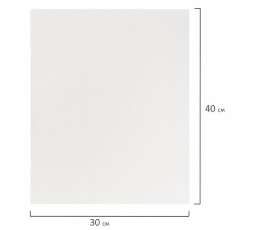 Холст на подрамнике BRAUBERG ART DEBUT, 30х40см, грунтованный, 100% хлопок, мелкое зерно, 191023