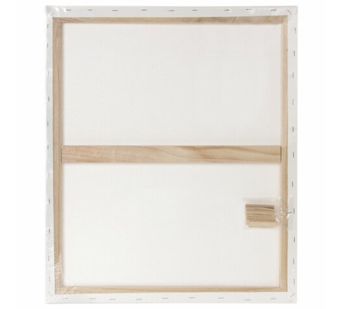 Холст на подрамнике BRAUBERG ART DEBUT, 50х60см, грунтованный, 100% хлопок, мелкое зерно, 191025