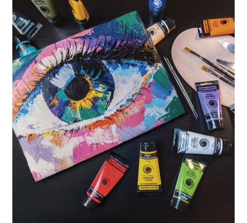 Краска акриловая художественная BRAUBERG ART CLASSIC, туба 75 мл, РОЗОВАЯ, 191085