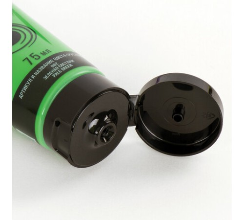 Краска акриловая художественная BRAUBERG ART CLASSIC, туба 75мл, ЗЕЛЕНАЯ СВЕТЛАЯ, 191100