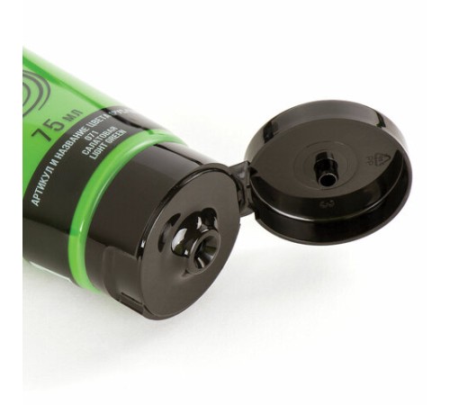 Краска акриловая художественная BRAUBERG ART CLASSIC, туба 75 мл, САЛАТОВАЯ, 191101