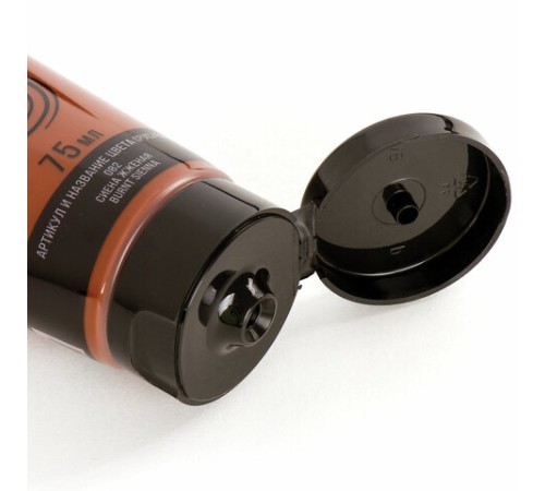 Краска акриловая художественная BRAUBERG ART CLASSIC, туба 75 мл, СИЕНА ЖЖЕНАЯ, 191111