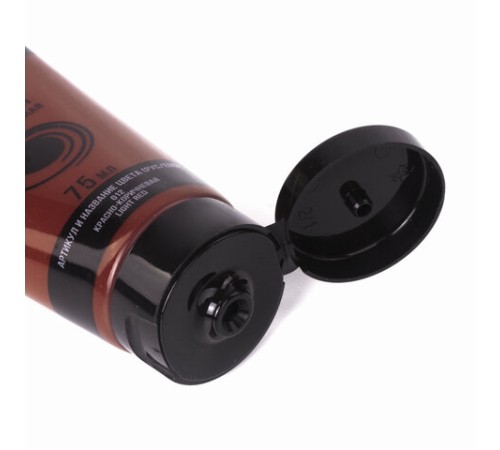 Краска акриловая художественная BRAUBERG ART CLASSIC, туба 75 мл, КРАСНО-КОРИЧНЕВАЯ, 191112