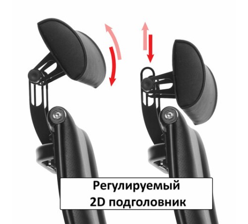 Кресло офисное МЕТТА "К-32" хром, экокожа, подголовник, сиденье и спинка мягкие, черное Кресло офисное МЕТТА "К-32" хром, экокожа, подголовник, сиденье и спинка мягкие, черное