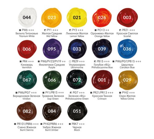 Краски акриловые художественные BRAUBERG ART DEBUT, НАБОР 18 цветов по 12 мл, в тубах, 191126