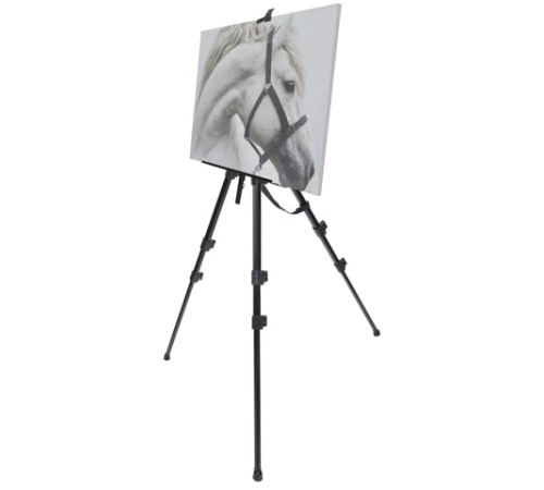 Мольберт алюминиевый BRAUBERG ART CLASSIC, УСИЛЕННЫЙ, тренога, переносной, разлож. 98x180x91, 191281