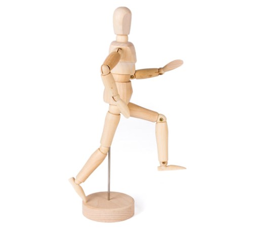 Манекен человека художественный BRAUBERG ART CLASSIC, мужской, дерево, высота 20 см., 191287