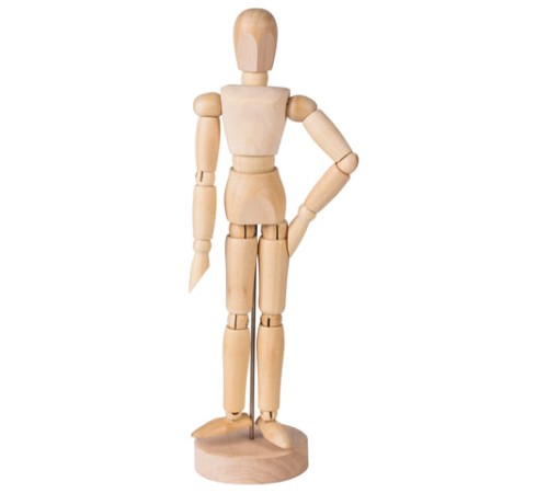 Манекен человека художественный BRAUBERG ART CLASSIC, женский, дерево, высота 20 см., 191288