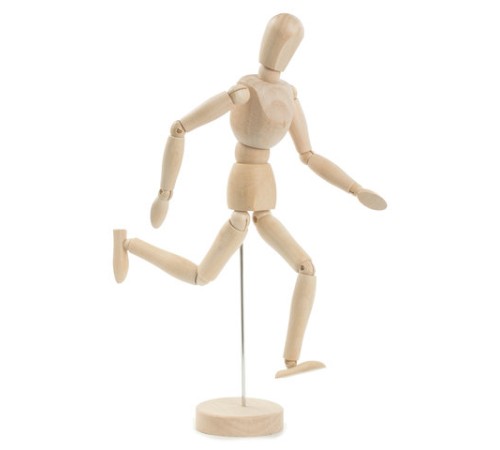 Манекен человека художественный BRAUBERG ART CLASSIC, мужской, дерево, высота 30 см., 191289