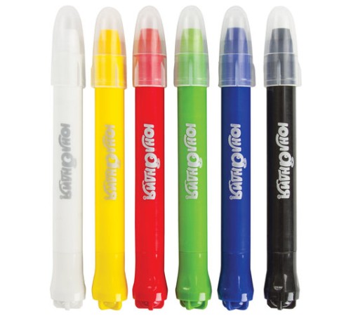 Краски для грима (аквагрим) ЮНЛАНДИЯ, НАБОР 6 цветов, яркие цвета, для лица и тела, смываются водой, 191307