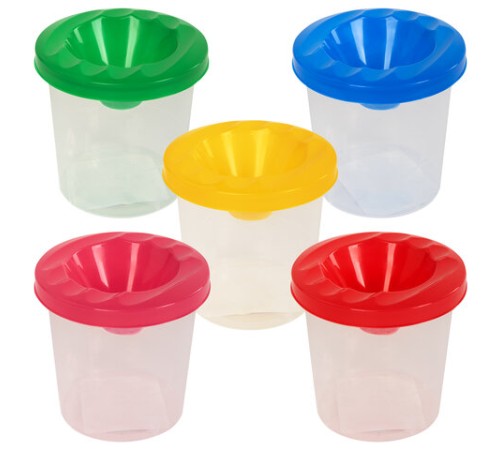 Стакан-непроливайка ПИФАГОР, ассорти, 191310