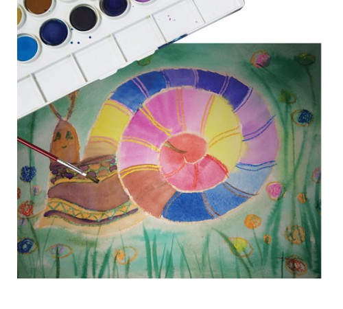 Краски акварельные JOVI (Испания), 18 цветов, с кистью, пластиковая коробка, европодвес, 800/18