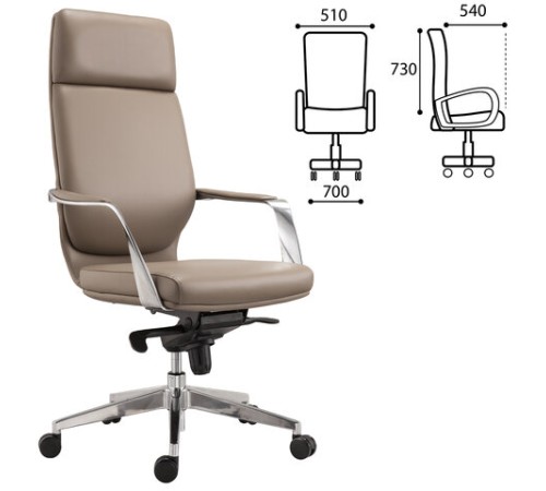 Кресло офисное BRABIX PREMIUM "Resonance EX-755", мультиблок, алюминий, экокожа, бежевое, 532488 Кресло офисное BRABIX PREMIUM "Resonance EX-755", мультиблок, алюминий, экокожа, бежевое, 532488