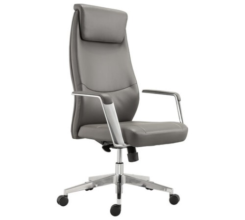 Кресло офисное BRABIX PREMIUM "Jazz EX-757", синхромеханизм, алюминий, экокожа, серое, 532490 Кресло офисное BRABIX PREMIUM "Jazz EX-757", синхромеханизм, алюминий, экокожа, серое, 532490