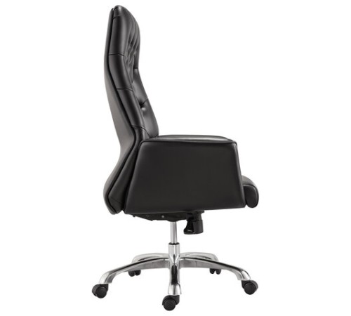 Кресло офисное BRABIX PREMIUM "Legacy EX-750", синхромеханизм, алюминий, экокожа, черное, 532492