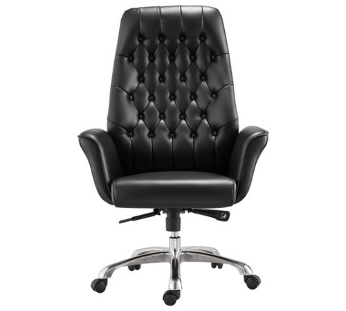 Кресло офисное BRABIX PREMIUM "Legacy EX-750", синхромеханизм, алюминий, экокожа, черное, 532492