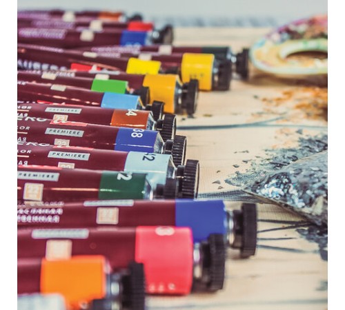 Краски масляные художественные BRAUBERG ART PREMIERE, 18 цв. по 22 мл, в тубах, 191459