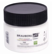 Гуашь художественная 1 шт., BRAUBERG ART CLASSIC,,баночка 100 мл, БЕЛИЛА ТИТАНОВЫЕ, 191582