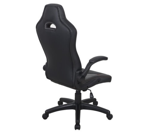 Кресло компьютерное BRABIX "Skill GM-005", откидные подлокотники, экокожа, черное/оранжевое, 532495 Кресло компьютерное BRABIX "Skill GM-005", откидные подлокотники, экокожа, черное/оранжевое, 532495