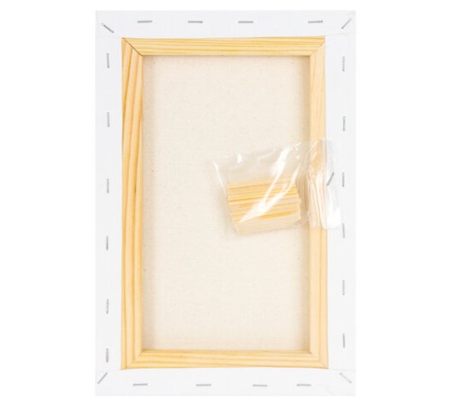 Холст на подрамнике BRAUBERG ART DEBUT, 20х30см, 280 г/м2, грунт, 100% хлопок, мелкое зерно, 191641