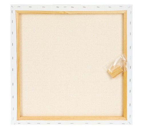 Холст на подрамнике BRAUBERG ART DEBUT, 50х50см, 280 г/м2, грунт, 100% хлопок, мелкое зерно, 191645