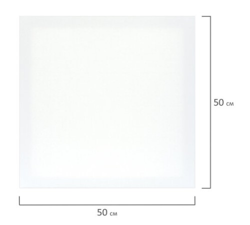 Холст на подрамнике BRAUBERG ART DEBUT, 50х50см, 280 г/м2, грунт, 100% хлопок, мелкое зерно, 191645