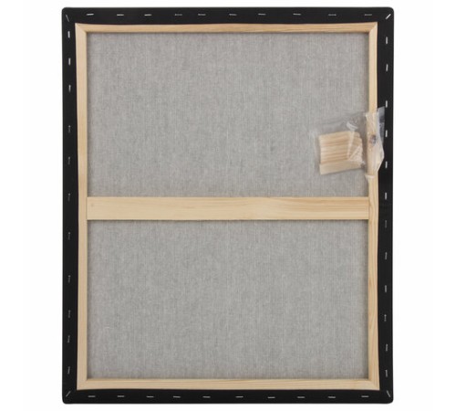 Холст на подрамнике черный BRAUBERG ART CLASSIC, 50х60см, 380 г/м, хлопок, мелкое зерно, 191652