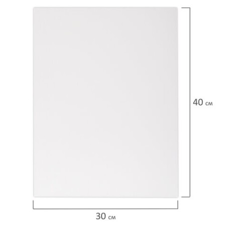 Холст 3D на подрамнике BRAUBERG ART CLASSIC 30х40см, 440г/м, грунт, 100% хлопок мелкое зерно, 191663