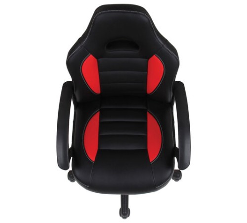 Кресло компьютерное BRABIX "Spark GM-201", экокожа, черное/красное, 532503 Кресло компьютерное BRABIX "Spark GM-201", экокожа, черное/красное, 532503