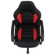 Кресло компьютерное BRABIX "Spark GM-201", экокожа, черное/красное, 532503