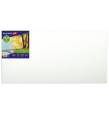 Холст на картоне, 20х40 см, грунтованный, хлопок, мелкое зерно, BRAUBERG ART CLASSIC, 191671