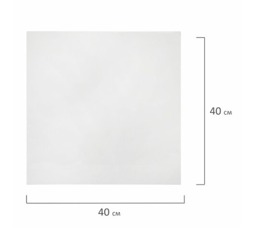 Холст на картоне, 40х40 см, грунтованный, хлопок, мелкое зерно, BRAUBERG ART CLASSIC, 191675