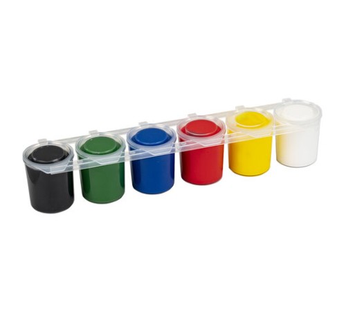 Краски акриловые для рисования и хобби ОСТРОВ СОКРОВИЩ 6 цветов по 25 мл, 191688