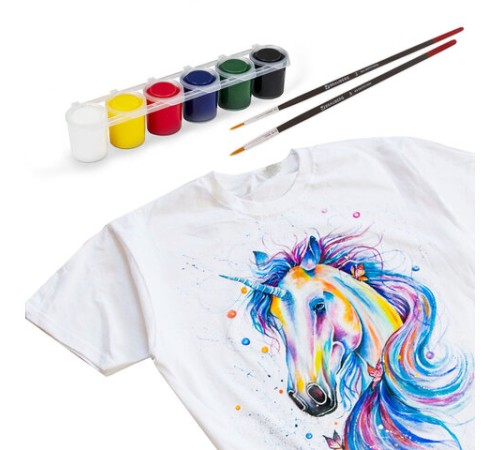 Краски акриловые по ткани ОСТРОВ СОКРОВИЩ 6 цветов по 25 мл, 191693