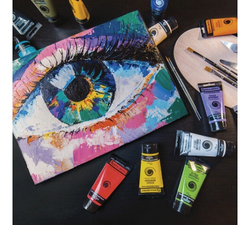 Краска акриловая художественная BRAUBERG ART CLASSIC, флакон 250 мл, ЗОЛОТИСТАЯ, 191713