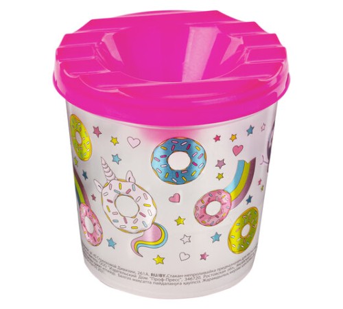 Стакан-непроливайка с рисунком 